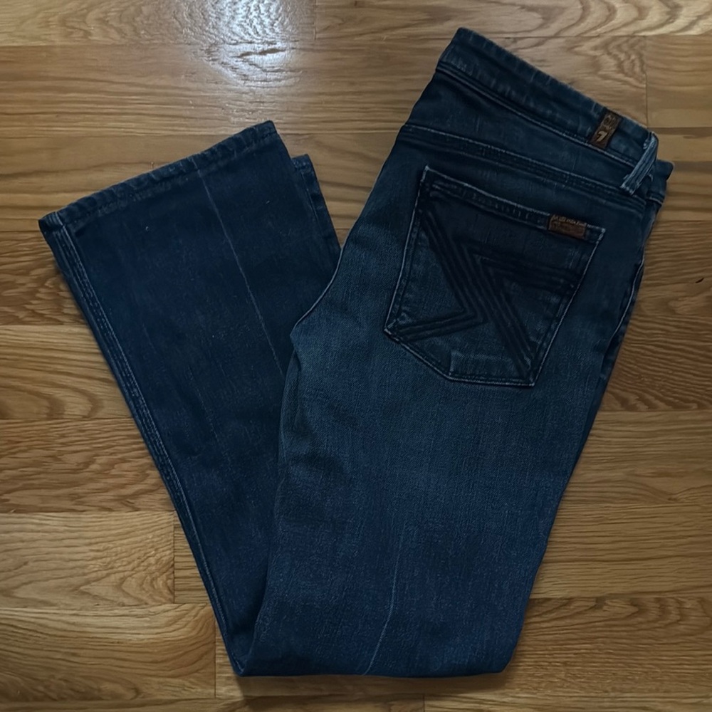 7 Seven For All Mankind Women's Dark Blue Jeans 31